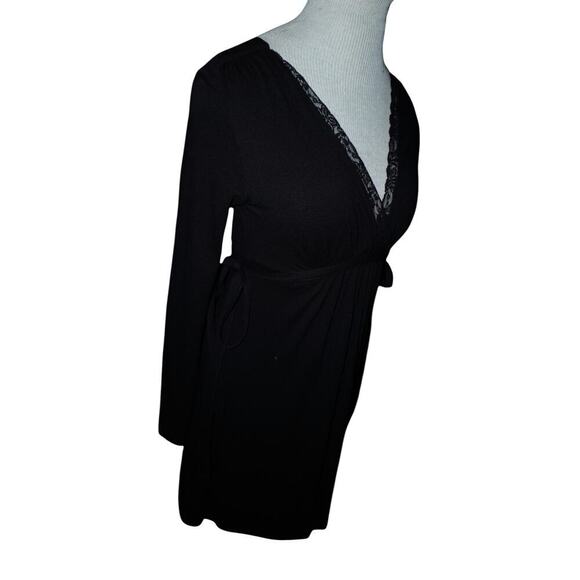 Zara Collection Black Lace Trim Long Sleeve Wrap Top – Size Small –  Portugal - Picture 2 of 10